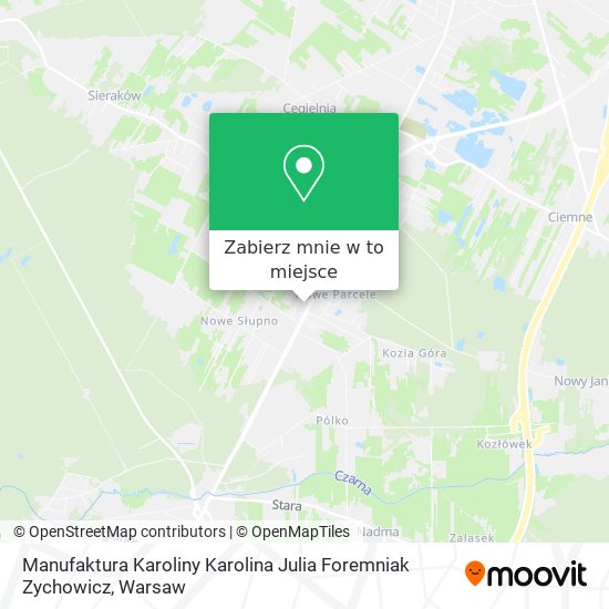 Mapa Manufaktura Karoliny Karolina Julia Foremniak Zychowicz