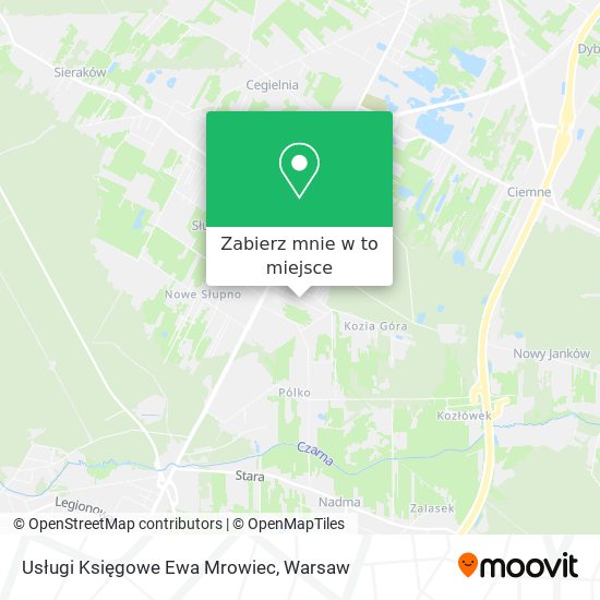 Mapa Usługi Księgowe Ewa Mrowiec