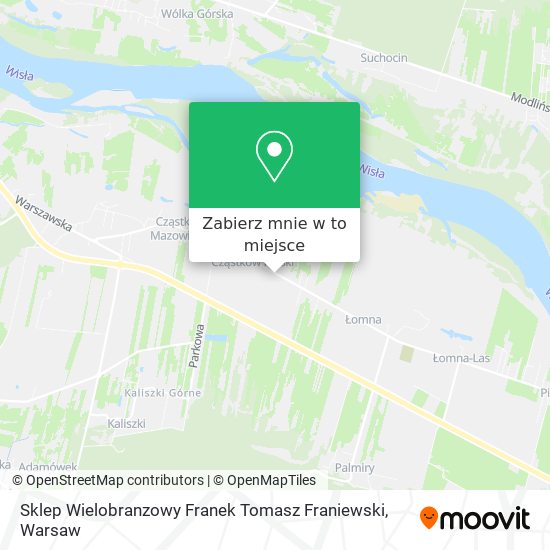 Mapa Sklep Wielobranzowy Franek Tomasz Franiewski