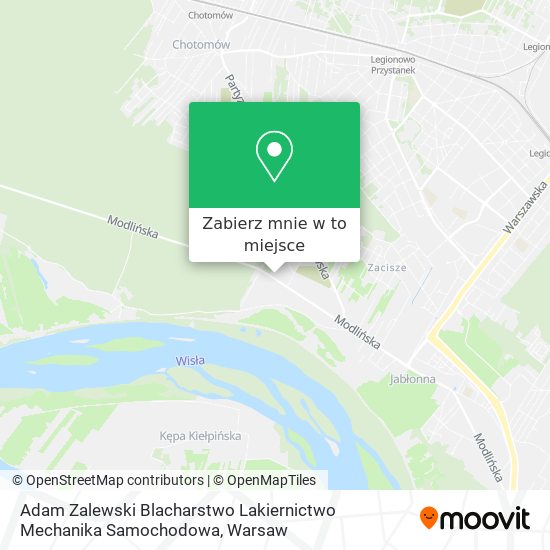 Mapa Adam Zalewski Blacharstwo Lakiernictwo Mechanika Samochodowa