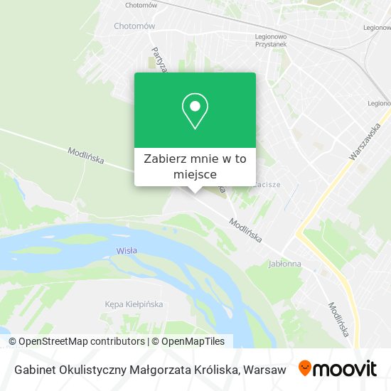 Mapa Gabinet Okulistyczny Małgorzata Króliska