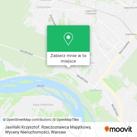 Mapa Jasiński Krzysztof. Rzeczoznawca Majątkowy, Wyceny Nieruchomości