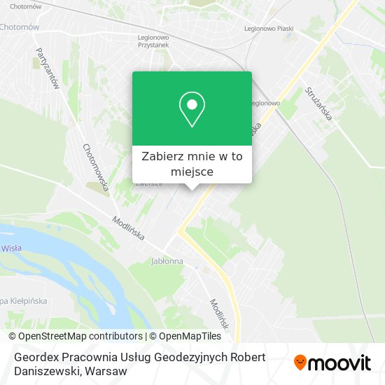 Mapa Geordex Pracownia Usług Geodezyjnych Robert Daniszewski