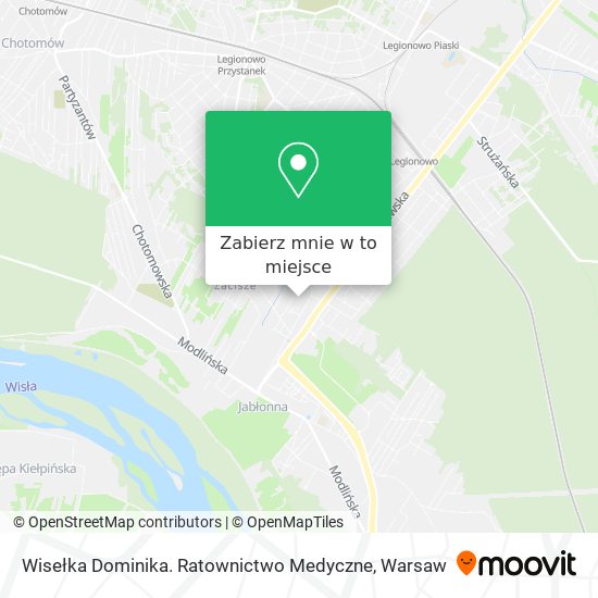 Mapa Wisełka Dominika. Ratownictwo Medyczne