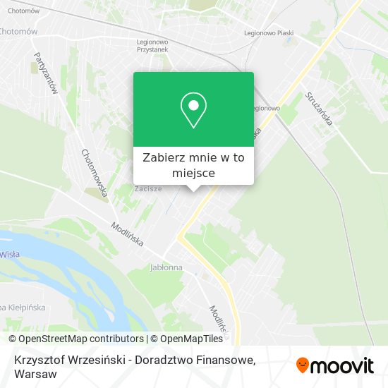 Mapa Krzysztof Wrzesiński - Doradztwo Finansowe