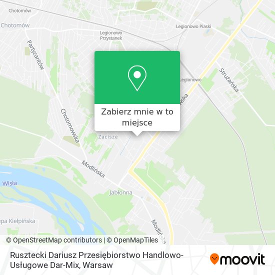 Mapa Rusztecki Dariusz Przesiębiorstwo Handlowo-Usługowe Dar-Mix