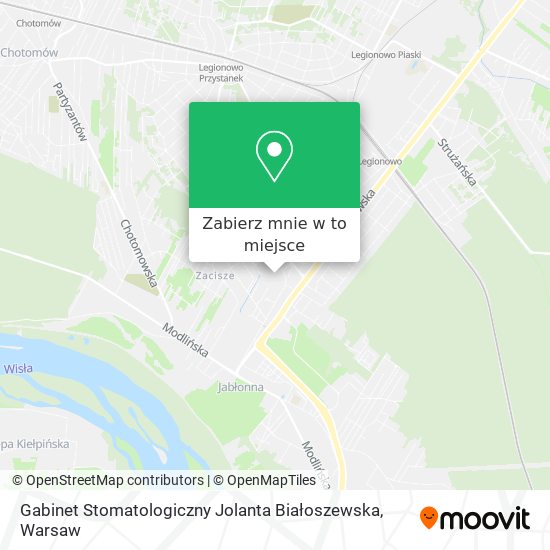 Mapa Gabinet Stomatologiczny Jolanta Białoszewska