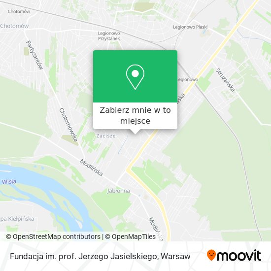 Mapa Fundacja im. prof. Jerzego Jasielskiego