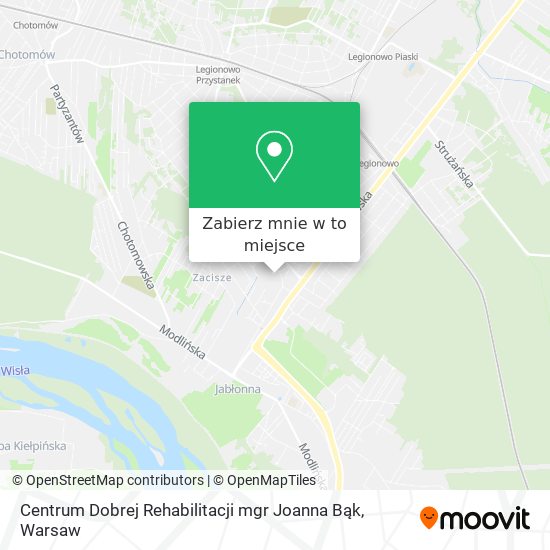 Mapa Centrum Dobrej Rehabilitacji mgr Joanna Bąk