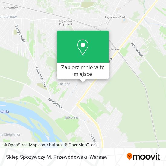 Mapa Sklep Spożywczy M. Przewodowski