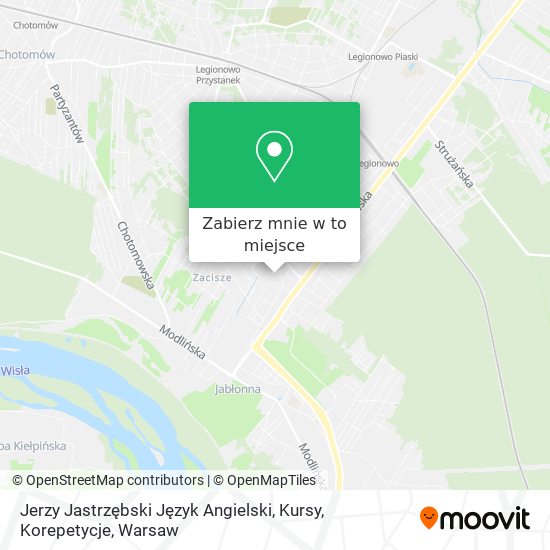 Mapa Jerzy Jastrzębski Język Angielski, Kursy, Korepetycje