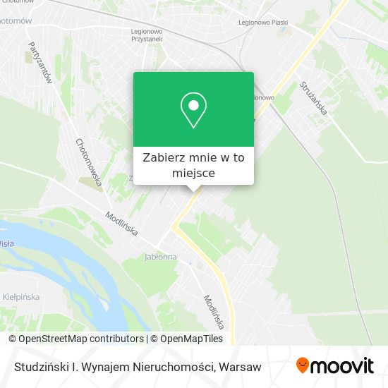 Mapa Studziński I. Wynajem Nieruchomości