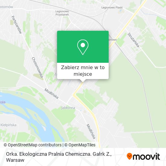 Mapa Orka. Ekologiczna Pralnia Chemiczna. Gałrk Z.