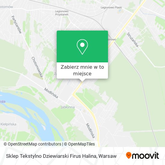 Mapa Sklep Tekstylno Dziewiarski Firus Halina