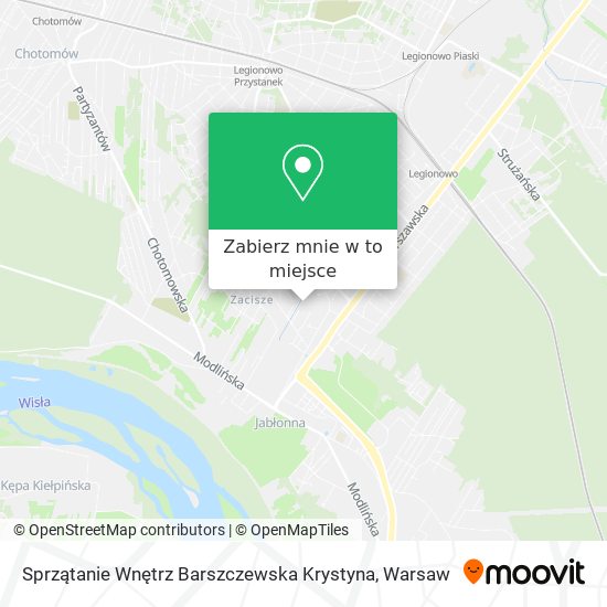 Mapa Sprzątanie Wnętrz Barszczewska Krystyna