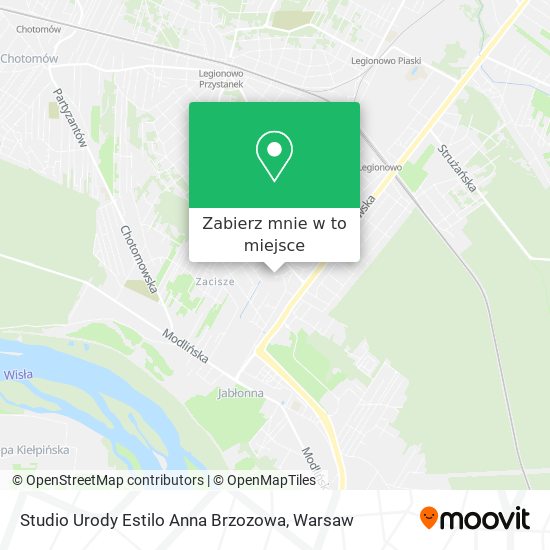 Mapa Studio Urody Estilo Anna Brzozowa