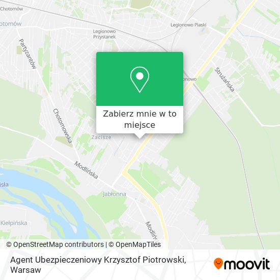 Mapa Agent Ubezpieczeniowy Krzysztof Piotrowski