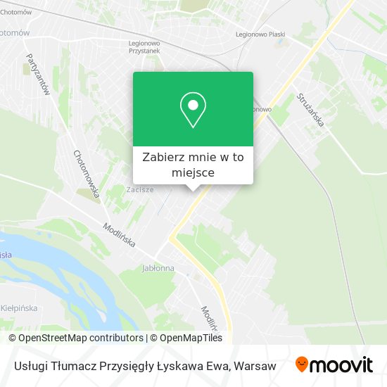 Mapa Usługi Tłumacz Przysięgły Łyskawa Ewa