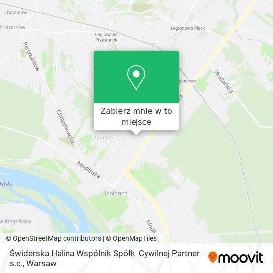 Mapa Świderska Halina Wspólnik Spółki Cywilnej Partner s.c.