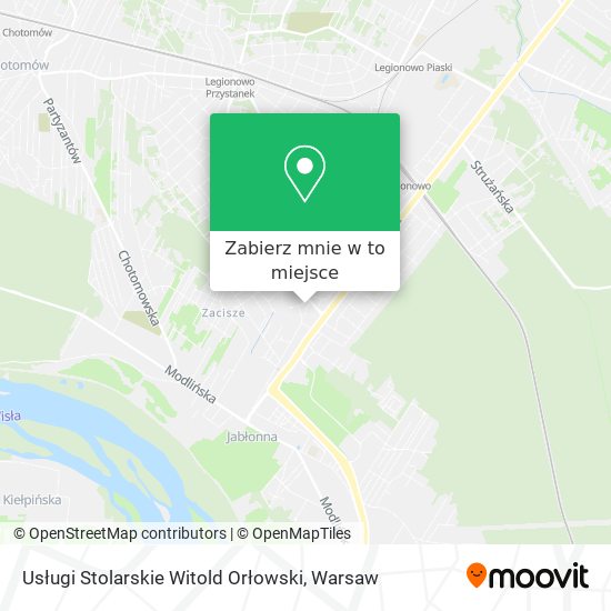 Mapa Usługi Stolarskie Witold Orłowski