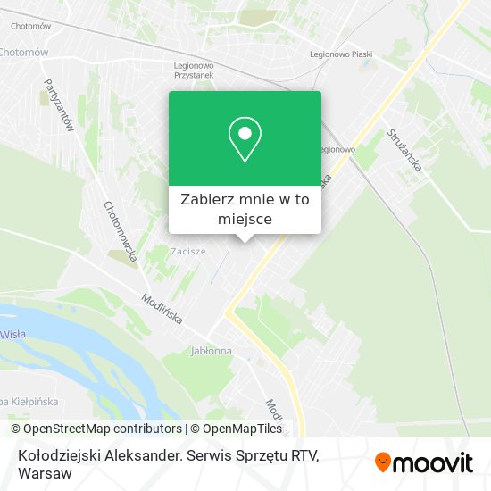 Mapa Kołodziejski Aleksander. Serwis Sprzętu RTV