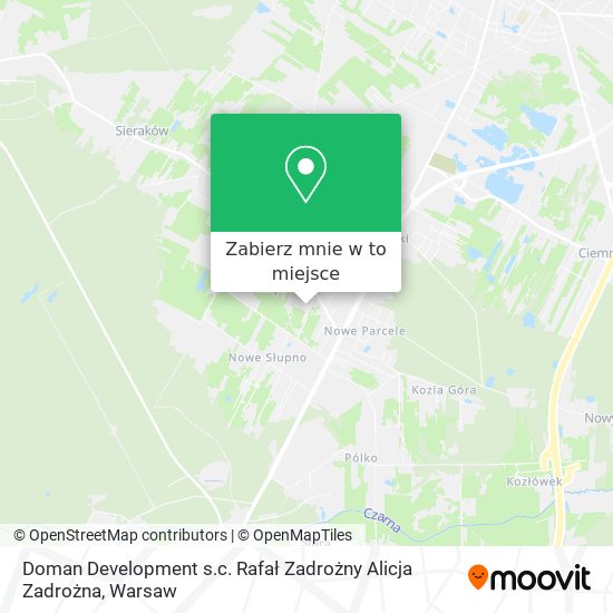 Mapa Doman Development s.c. Rafał Zadrożny Alicja Zadrożna