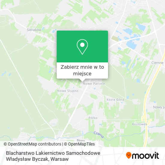 Mapa Blacharstwo Lakiernictwo Samochodowe Władysław Byczak