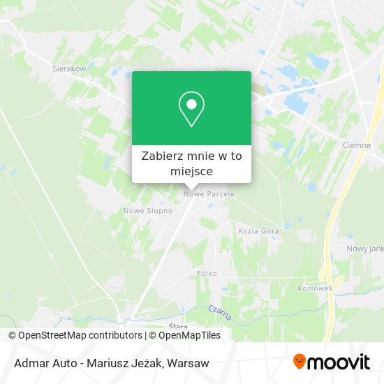 Mapa Admar Auto - Mariusz Jeżak