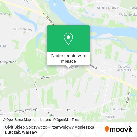 Mapa Olvit Sklep Spozywczo-Przemyslowy Agnieszka Dutczak