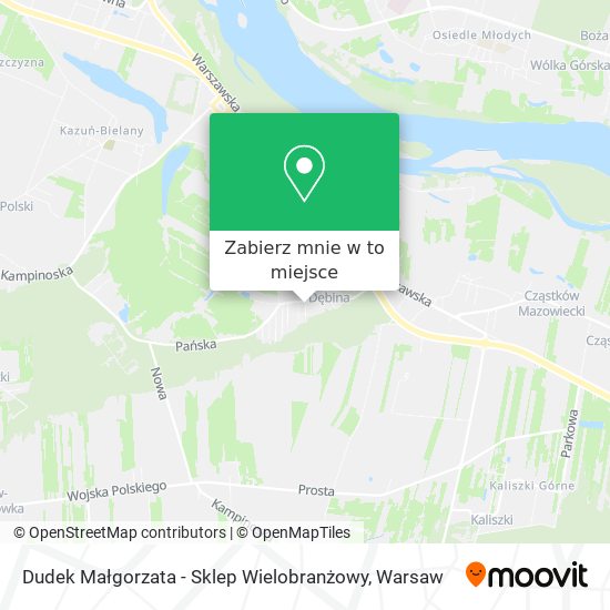 Mapa Dudek Małgorzata - Sklep Wielobranżowy