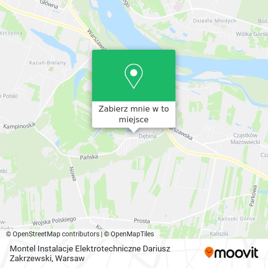 Mapa Montel Instalacje Elektrotechniczne Dariusz Zakrzewski