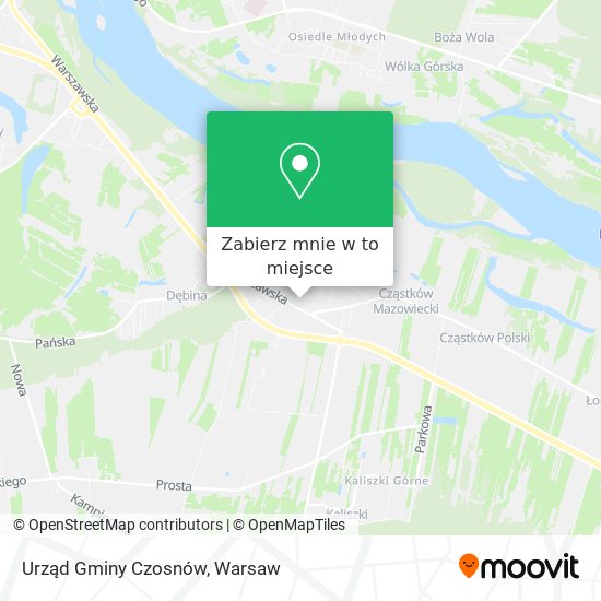 Mapa Urząd Gminy Czosnów