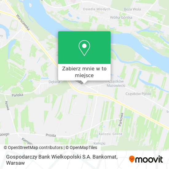 Mapa Gospodarczy Bank Wielkopolski S.A. Bankomat