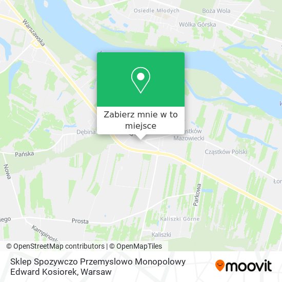 Mapa Sklep Spozywczo Przemyslowo Monopolowy Edward Kosiorek