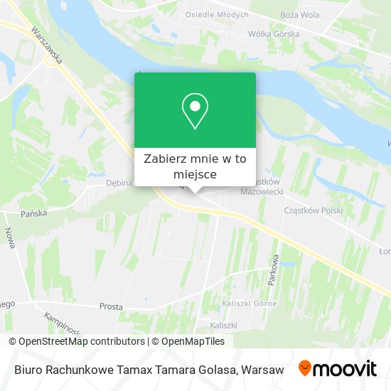 Mapa Biuro Rachunkowe Tamax Tamara Golasa