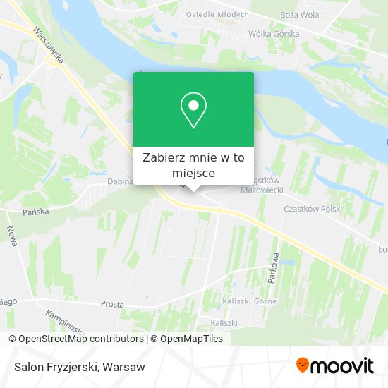 Mapa Salon Fryzjerski