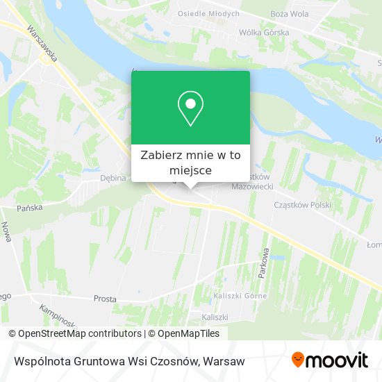 Mapa Wspólnota Gruntowa Wsi Czosnów