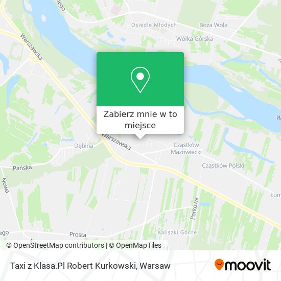 Mapa Taxi z Klasa.Pl Robert Kurkowski