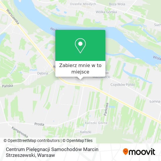 Mapa Centrum Pielęgnacji Samochodów Marcin Strzeszewski