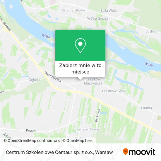 Mapa Centrum Szkoleniowe Centaur sp. z o.o.