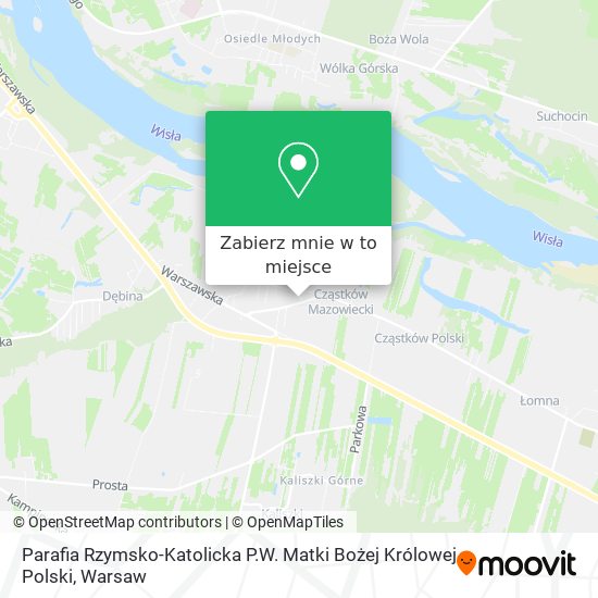 Mapa Parafia Rzymsko-Katolicka P.W. Matki Bożej Królowej Polski