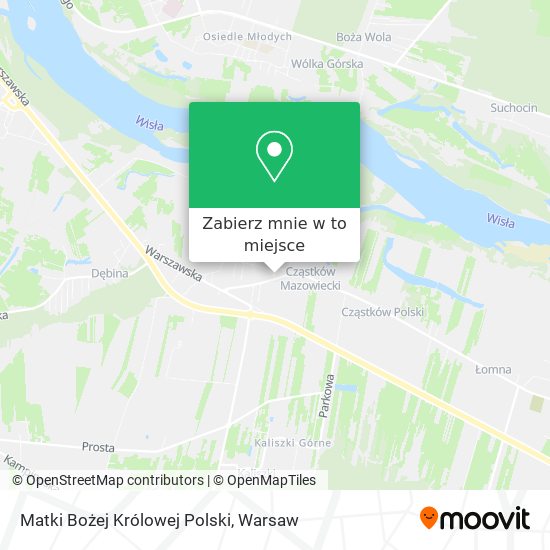 Mapa Matki Bożej Królowej Polski