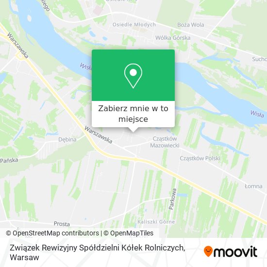 Mapa Związek Rewizyjny Spółdzielni Kółek Rolniczych