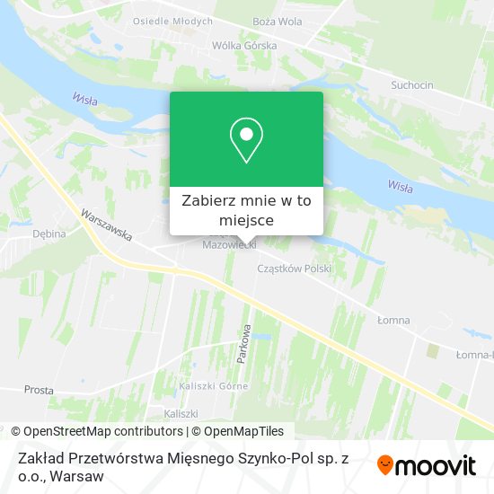 Mapa Zakład Przetwórstwa Mięsnego Szynko-Pol sp. z o.o.