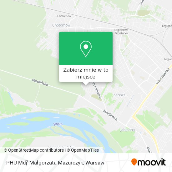 Mapa PHU Mdj' Małgorzata Mazurczyk