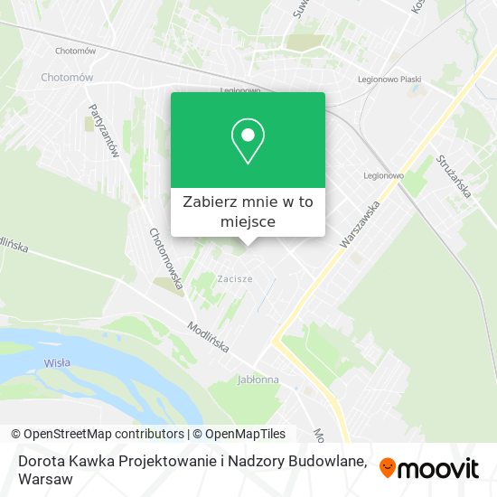 Mapa Dorota Kawka Projektowanie i Nadzory Budowlane