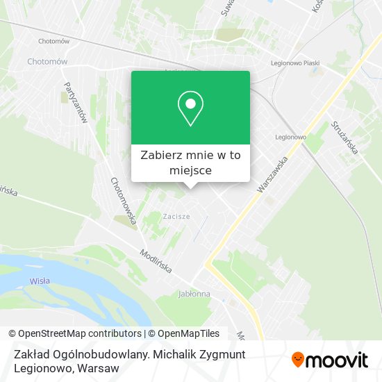 Mapa Zakład Ogólnobudowlany. Michalik Zygmunt Legionowo