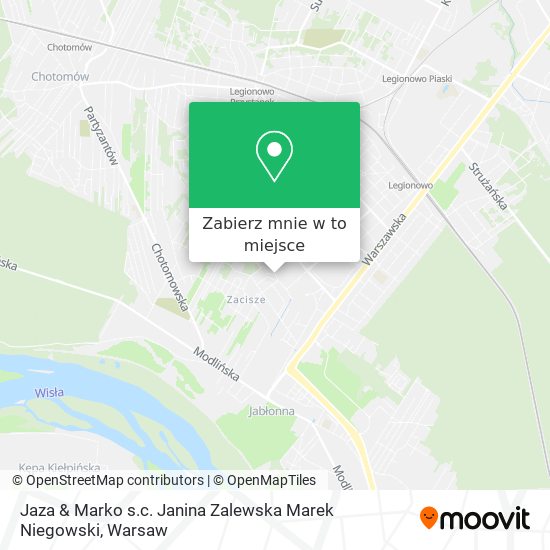 Mapa Jaza & Marko s.c. Janina Zalewska Marek Niegowski