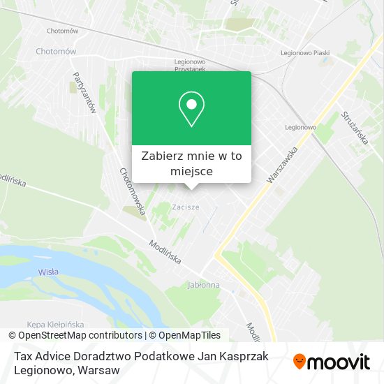 Mapa Tax Advice Doradztwo Podatkowe Jan Kasprzak Legionowo