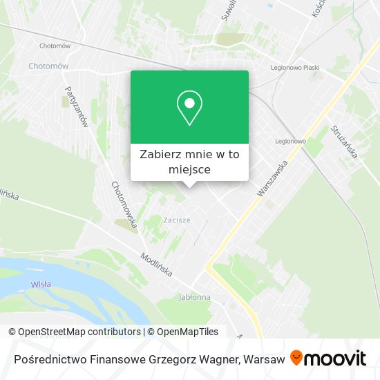 Mapa Pośrednictwo Finansowe Grzegorz Wagner